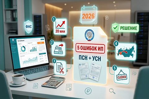 Ошибки ИП на ПСН и УСН