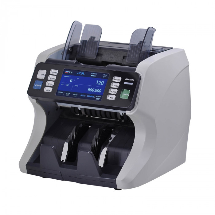 Счётчик банкнот с детектором подлинности MERTECH C-120 DOUBLE CIS MG touch screen