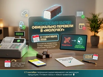 Творожные сырки официально перевели в «молочку»: что меняется с 1 сентября 2026