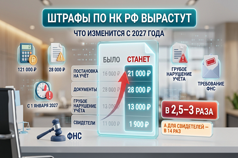 Штрафы по НК РФ вырастут втрое: что изменится для бизнеса с 2027 года