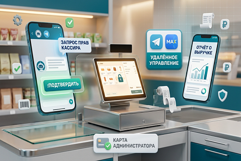 Кассир 5: подтверждение операций и отчёты через Telegram и MAX