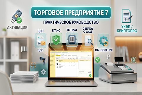 Штрих-М: Торговое предприятие 7 — активация, обновление, ЭДО, ЕГАИС и ТС ПИоТ