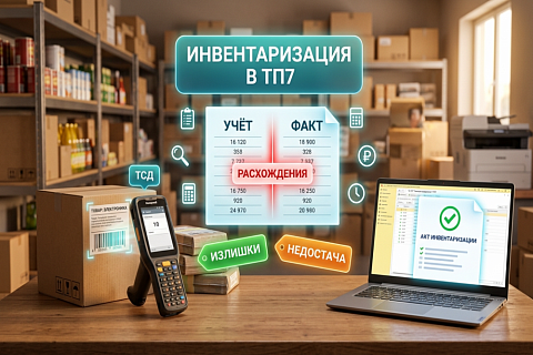 Инвентаризация в ТП7: как провести быстро и без ошибок