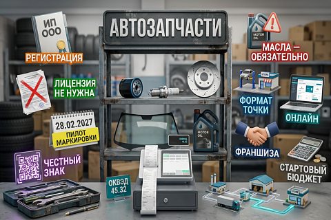 Как открыть магазин автозапчастей в 2026 году: с чего начать, сколько нужно денег, пошаговая инструкция
