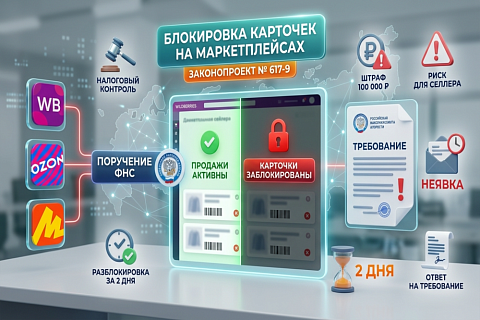 ФНС сможет блокировать карточки товаров на маркетплейсах: разбор законопроекта