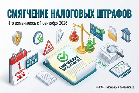 Смягчающие обстоятельства по налоговым штрафам с 1 сентября 2026: как снизить штраф в 2–10 раз