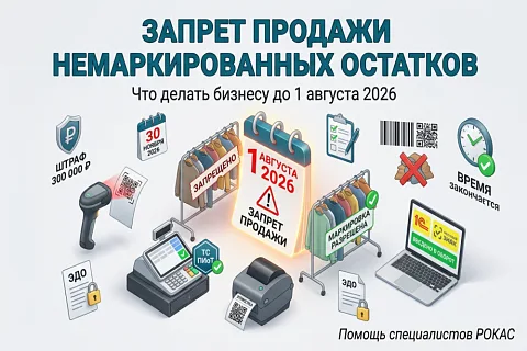 Запрет продажи немаркированных остатков легкой промышленности с 1 августа 2026: что делать бизнесу